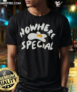 Good Nowhere Special Fried Eggs T-Shirt featuring a playful fried egg graphic on a vibrant background.