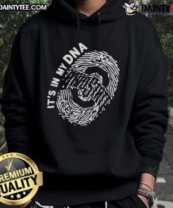 Alt Text: Person wearing a Good Ohio State Buckeyes in My DNA hoodie, showcasing team spirit and style.