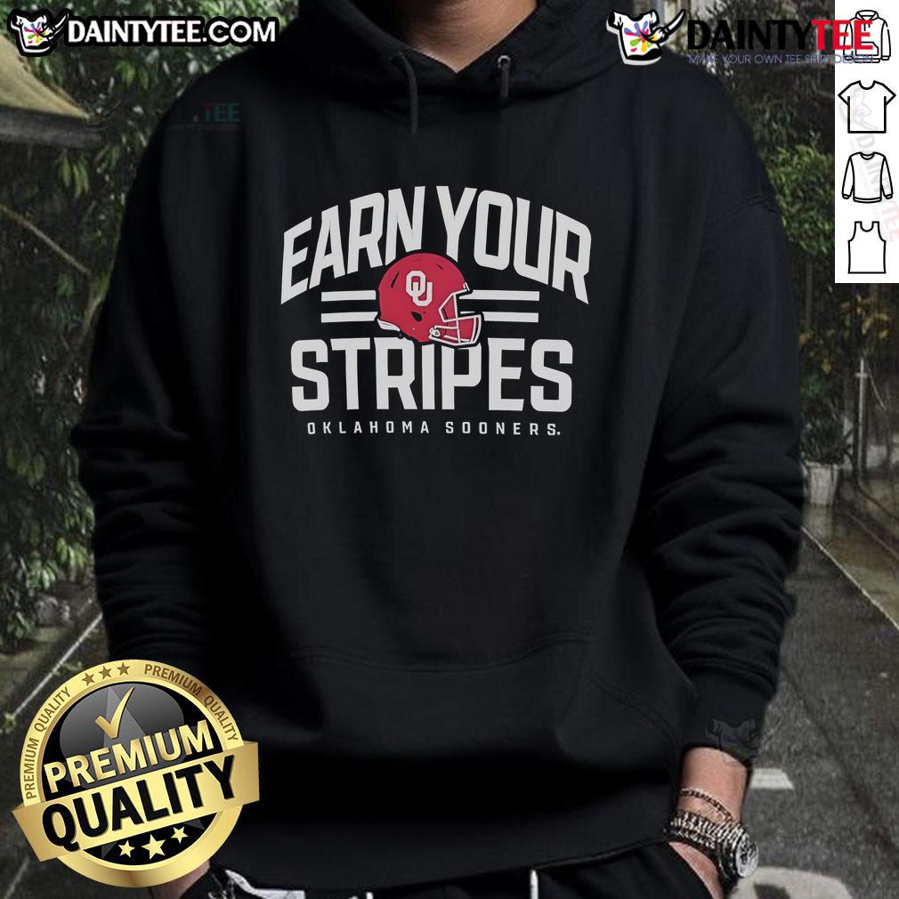 Good Oklahoma Sooners Earn Your Stripes Hoodie Good Oklahoma Sooners Earn Your Stripes Hoodie in red, showcasing team spirit and style for fans.