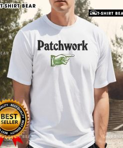Good Patchwork This Way Ecru T-Shirt featuring vibrant patchwork design on soft fabric, perfect for casual style.