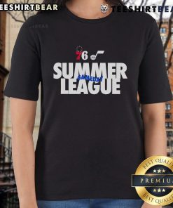 Good Philadelphia 76ers Summer League Gameday Ladies Tee featuring vibrant team colors and stylish design.