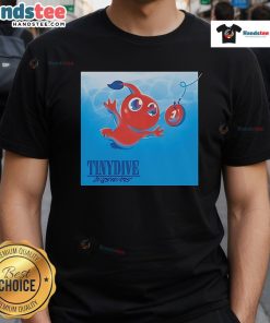 Alt Text: Good Pikmin Nirvana's Album Nevermind Tinydive Bigswims T-Shirt featuring vibrant graphics and unique design.