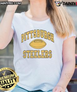 Good Pittsburgh Steelers Gridiron Ladies Tee featuring team colors and logo, perfect for female fans of the Steelers.