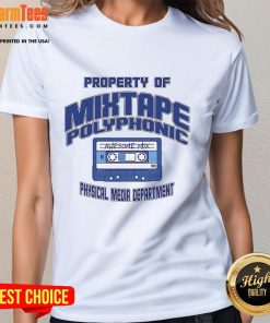 Good Property Mixtape Polyphonic Ladies Tee featuring vibrant design and comfortable fit for music enthusiasts.