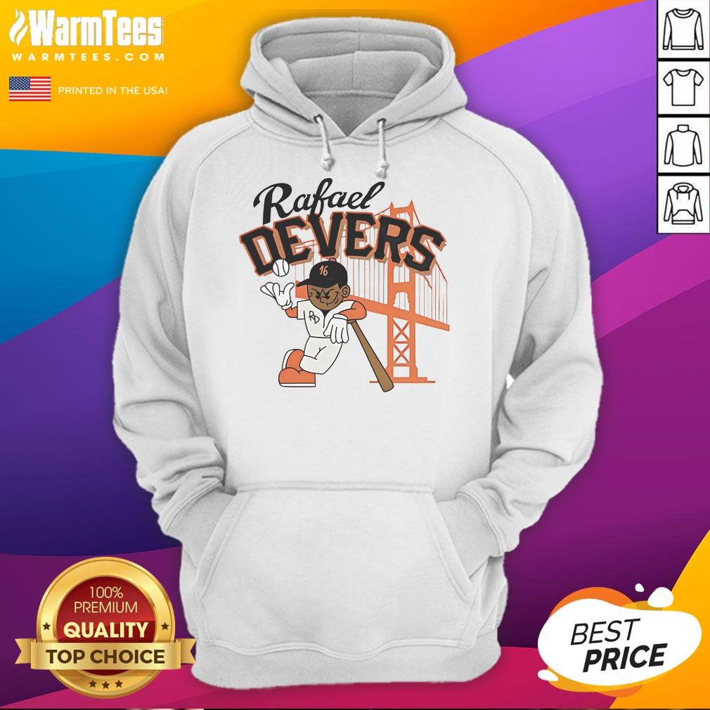 Good Rafael Devers Boston Red Sox Baseball Mid Summer Hoodie Rafael Devers in a Boston Red Sox mid-summer hoodie, showcasing team spirit and style on the baseball field.
