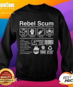 Good Rebel Scum Label Sweatshirt featuring a stylish design, perfect for fans of sci-fi and casual wear.