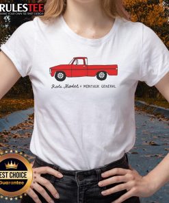 Good Red Truck Montauk General X Role Model Ladies Tee displayed on a stylish background, perfect for casual wear.
