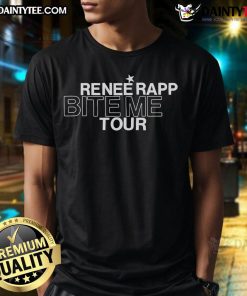 Good Renee Rapp Bite Me Tour 2025 Schedule Two-Sided T-Shirt displaying tour dates and vibrant design.