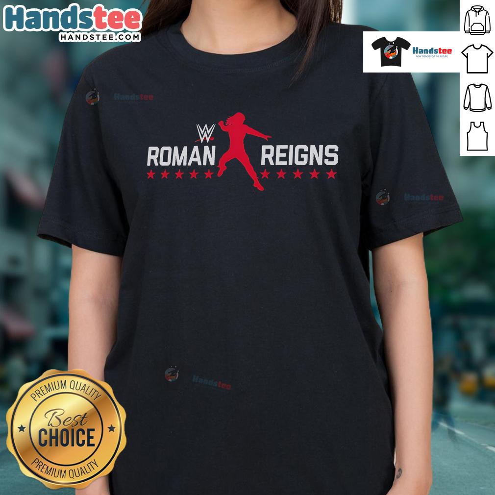 Good Roman Reigns Stars Logo Ladies Tee Good Roman Reigns Stars Logo Ladies Tee featuring a stylish design for fans of WWE superstar Roman Reigns.