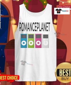 Stylish Good Romance Planet iPod tank top featuring a vibrant design, perfect for music lovers and casual wear.