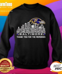 Good Skyline Baltimore sweatshirt featuring 'Thank You For The Memories' design, perfect for city lovers and nostalgia.