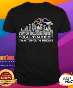 Good Skyline Name Baltimore Thank You For The Memories T-Shirt featuring a vibrant skyline design celebrating Baltimore.