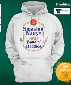 Trendy Good Smashin Nattys and Bangin Baddies hoodie in vibrant colors, perfect for casual streetwear enthusiasts.