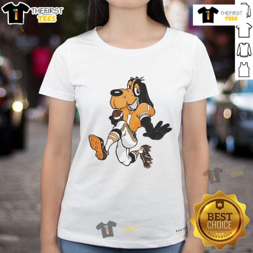 Good Smokey Vol Tennessee Football ladies tee featuring vibrant team colors and a stylish design for fans.