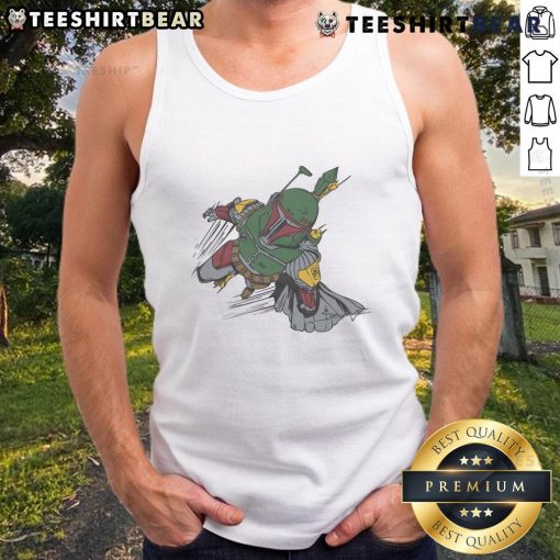 Stylish Good Star Wars Boba Fett character tank top featuring vibrant graphics, perfect for fans and summer wear.