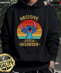 Retro hoodie featuring 'Good Stitch Obsessive Disorder' design, perfect for cozy fashion and crafting enthusiasts.