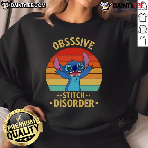 Retro sweatshirt featuring 'Good Stitch Obsessive Disorder' design, perfect for cozy, stylish outfits and craft lovers.