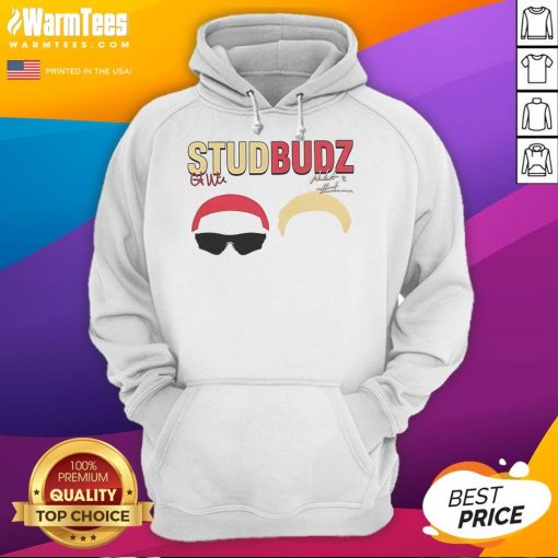 Natisha Hiedeman and Courtney Williams in Good Studbudz signature hoodie, showcasing stylish sportswear.