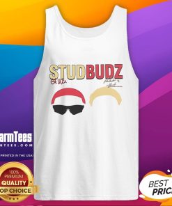 Natisha Hiedeman and Courtney Williams showcase the Good Studbudz signature tank top in a vibrant, stylish photo.