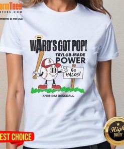 Good Taylor Ward Los Angeles Angels baseball tee featuring 'Wards Got Pop' design for mid-summer style.