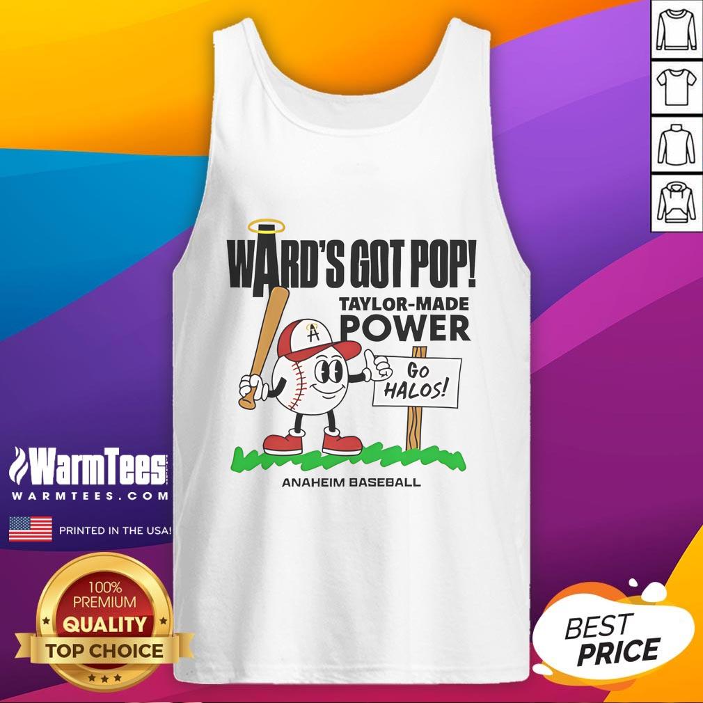 Good Taylor Ward Los Angeles Angels Baseball Ward's Got Pop Taylor Made Power Mid Summer Tank Top Taylor Ward of the Los Angeles Angels wearing a 'Wards Got Pop' tank top during a summer baseball game.