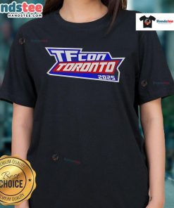 Good-TFcon-Toronto-2025 Ladies Tee featuring vibrant design, perfect for fans attending the convention.