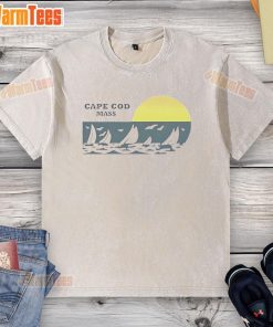 Sophie O'Neil wearing the Good The Hunting Wives Cape with Cod Mass washed t-shirt, showcasing casual style.