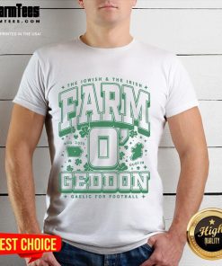 Good The Iowish And The Irish Farm OGeddon Gaelic Football T-Shirt for Max Collegiate fans, showcasing vibrant design.