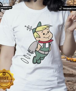 Good The Jetsons Elroy Jetson cartoon graphic on a stylish ladies tee, perfect for fans of classic animated series.
