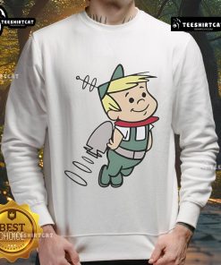 Alt Text: Elroy Jetson cartoon sweatshirt featuring vibrant colors and iconic design from The Jetsons series.