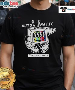 Good The Lumineers 2025 Automatic World Tour TV T-Shirt featuring vibrant graphics and tour details, perfect for fans.