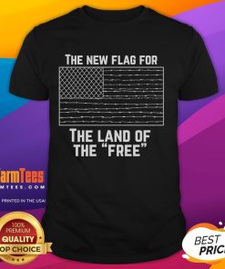 Alt Text: Good The New Flag For The Land Of The Free T-Shirt featuring a vibrant flag design and bold text.