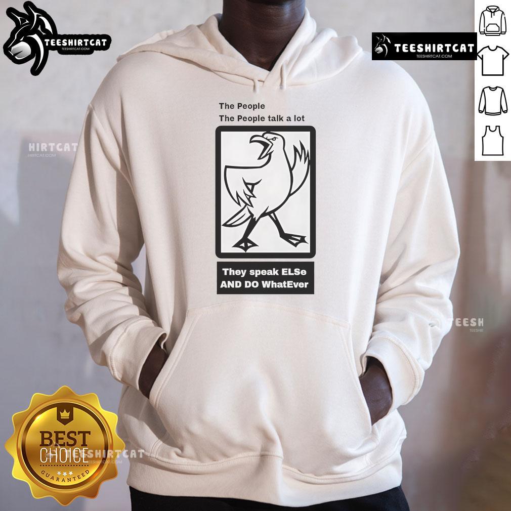 Good The People The People Talk A Lot Hoodie Good The People Talk A Lot Hoodie in black, featuring bold graphic design and a comfortable fit for casual wear.