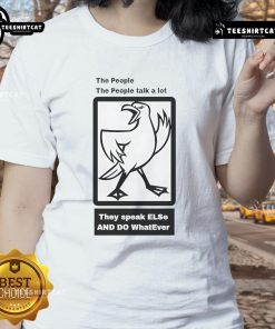 Alt Text: Good The People Talk A Lot Ladies Tee featuring a stylish design for casual wear, perfect for expressing individuality.