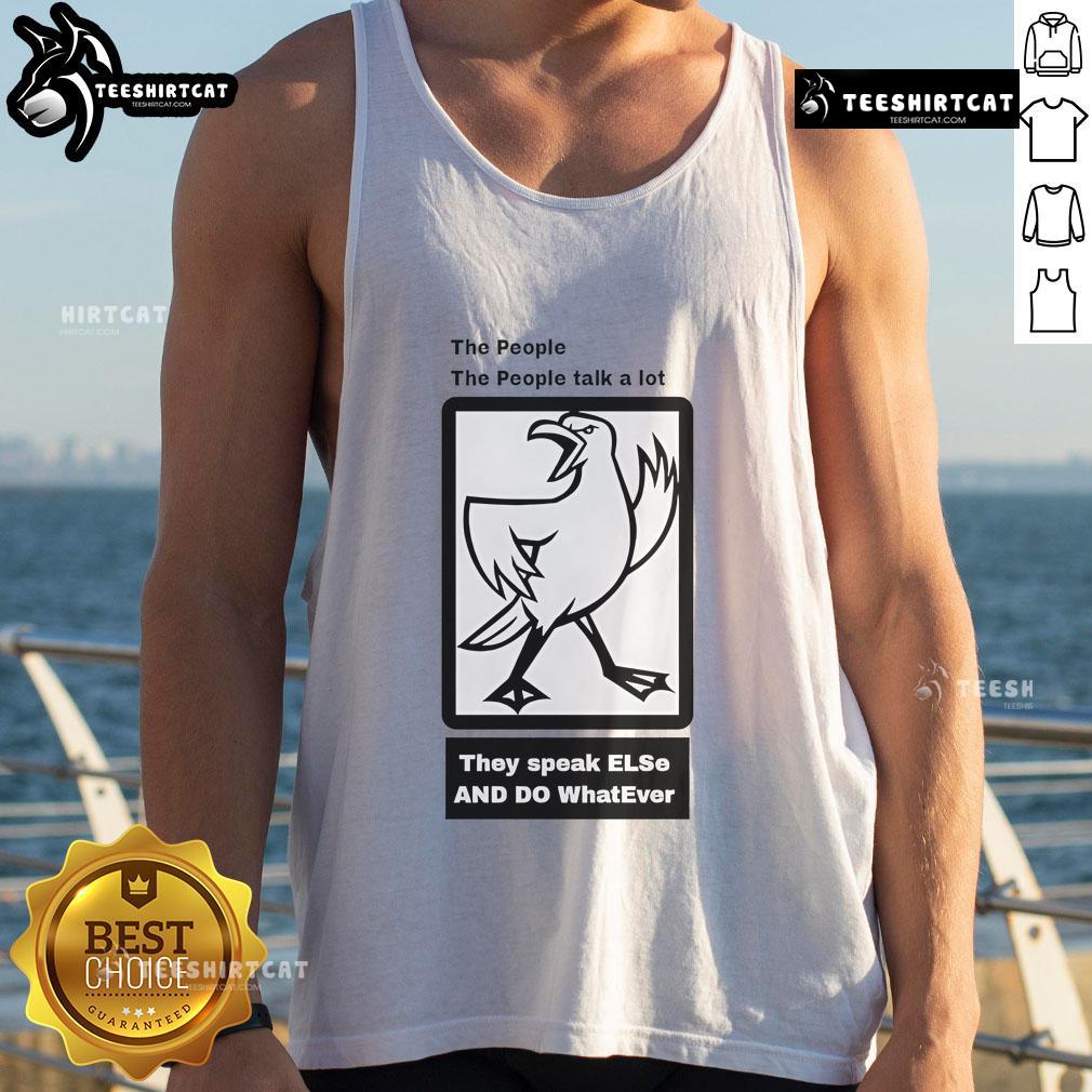 Good The People The People Talk A Lot Tank Top Good The People The People Talk A Lot tank top featuring bold graphics and a casual design for stylish summer wear.
