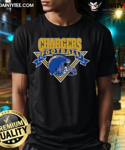 Alt Text: Good The Wild Collective Navy Los Angeles Chargers T-Shirt featuring team logo and stylish design for fans.