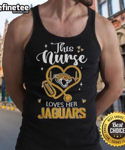 Good This Nurse Love Her Jacksonville Jaguars Tank Top featuring a vibrant design and team colors, perfect for fans.