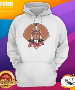 Good Trump Chief Wahoo X Cleveland Guardians logo hoodie featuring vibrant graphics and a stylish design.