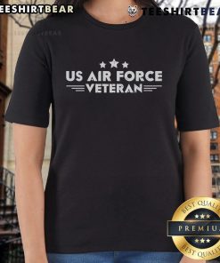 Good US Air Force Veteran Ladies Tee featuring patriotic design, perfect for honoring service and supporting veterans.