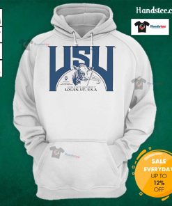 Good Utah State Logan UT USA hoodie featuring the university logo, perfect for fans and students of Utah State University.