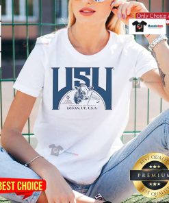 Good Utah State Logan UT USA ladies tee featuring a stylish design, perfect for fans and casual wear.