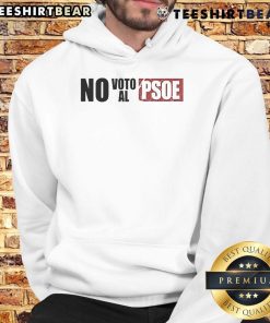 Good Vo No Voto AL Psoe hoodie featuring a bold design, perfect for showing support for political activism.