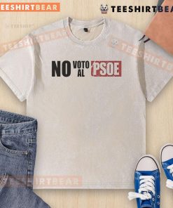 Good Vo No Voto AL PSOE washed t-shirt featuring a bold graphic design in vibrant colors.