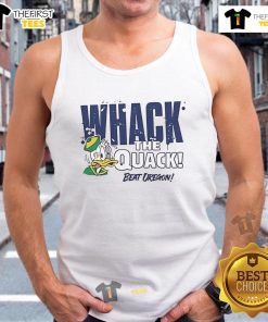 Good Whack The Quack Beat Oregon tank top featuring vibrant graphics and a stylish design for fans and supporters.