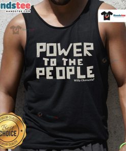 Alt Text: Good Willy Chavarria Power To The People Tank Top featuring bold graphic design and vibrant colors for a stylish look.