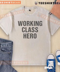 Good Working Class Hero washed t-shirt featuring a vintage design and soft fabric, perfect for casual wear.