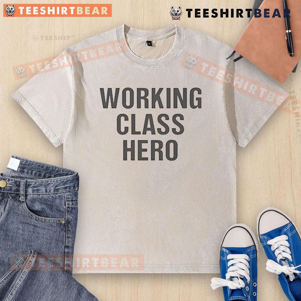 Good Working Class Hero Washed T Shirt Good Working Class Hero washed t-shirt featuring a vintage design and soft fabric, perfect for casual wear.