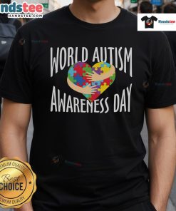 Good World Autism Awareness Day T-Shirt featuring vibrant colors and a unique design promoting autism awareness.
