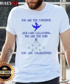 Alt Text: Good You Are The Universe T-Shirt featuring cosmic design, enlightened message, and unique typography for spiritual seekers.