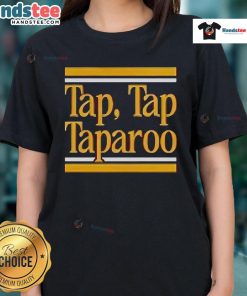 Happy Gilmore Tap Tap Taparoo ladies tee featuring vibrant graphics and a comfortable fit for golf enthusiasts.